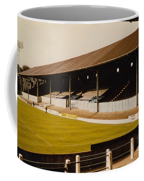  Coffee Mug featuring the photograph Bury - Gigg Lane - North Stand 1 - 1969 by Legendary Football Grounds