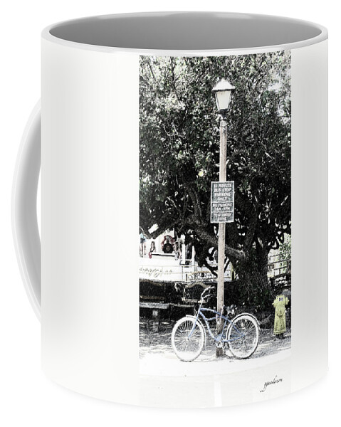 Bike Coffee Mug featuring the photograph Bus Stop by Gary Gunderson