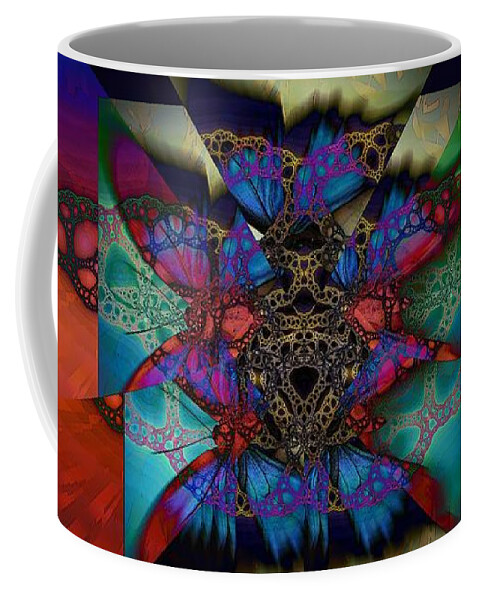 Butterfly Effect Coffee Mug featuring the digital art Butterfly Effect 2 by Elizabeth McTaggart