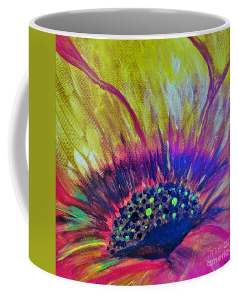 Art Coffee Mug featuring the painting Butterfly Vision by Barbara Donovan