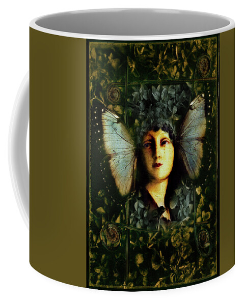 Butterfly Coffee Mug featuring the photograph Butterfly Woman by David Chasey