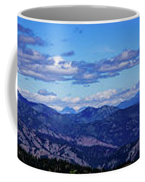 Panoramic Coffee Mug featuring the photograph Buttermilk Butte View 7250 by Tim Dussault