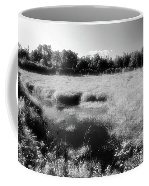 Abstract Coffee Mug featuring the photograph By The Road In Summer Two by Lyle Crump