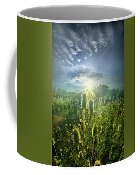 Wisconsin Horizons By Phil Koch. Coffee Mug featuring the photograph By Virtue of its Own Existence by Phil Koch