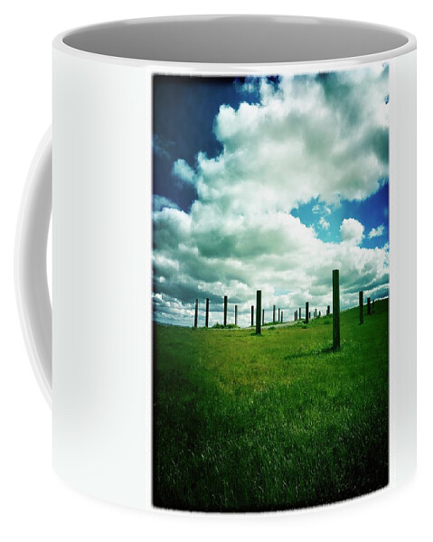 Byxpee Park Coffee Mug featuring the photograph Byxbee Pole Field by Anne Thurston