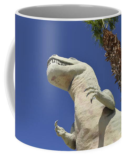 Dinosaur Coffee Mug featuring the photograph Cabazon Dinosaur by Erik Burg