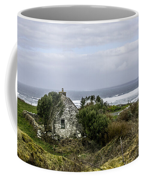 Original Coffee Mug featuring the photograph Cabin on the Irish west Coast near Dooling, Ireland by WAZgriffin Digital