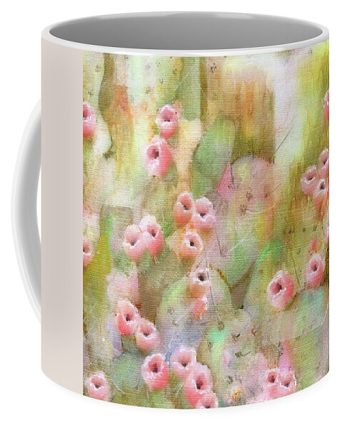 Cactus Coffee Mug featuring the mixed media Cactus Rose by Sand And Chi