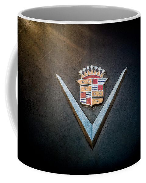 Cadillac Coffee Mug featuring the digital art Cadillac Crest by Douglas Pittman