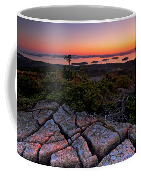 Acadia Coffee Mug featuring the photograph Cadillac Rock by Neil Shapiro