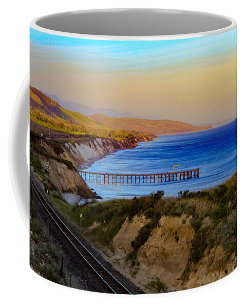 Above Ventura Coffee Mug featuring the photograph California Coast by Karen Ruhl
