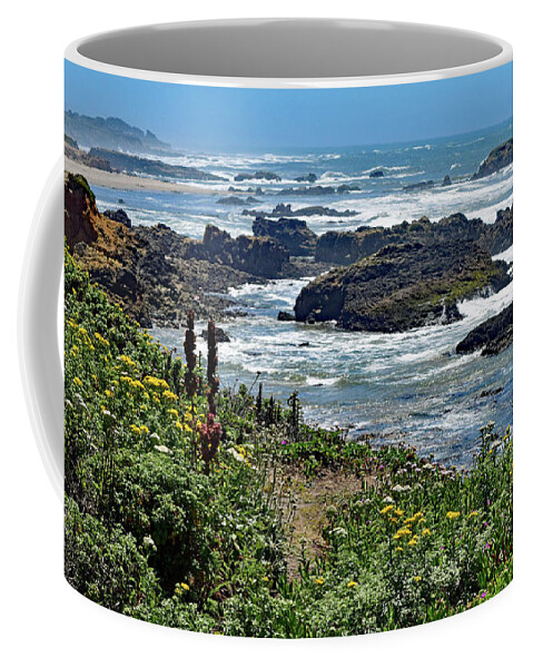 California Coast Coffee Mug featuring the photograph California Coast No. 9-1 by Sandy Taylor
