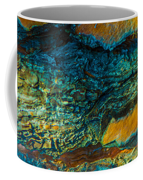 Abstract Coffee Mug featuring the photograph California Pine Bark Abstract by Bruce Pritchett