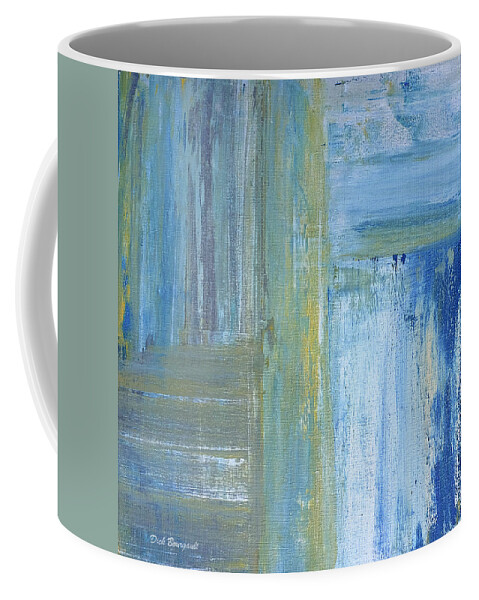 Abstract Coffee Mug featuring the painting Calm by Dick Bourgault