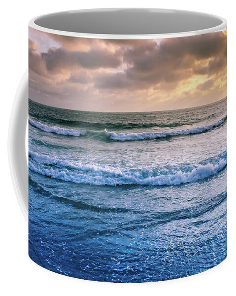 Ocean Coffee Mug featuring the photograph Calming by Alison Frank