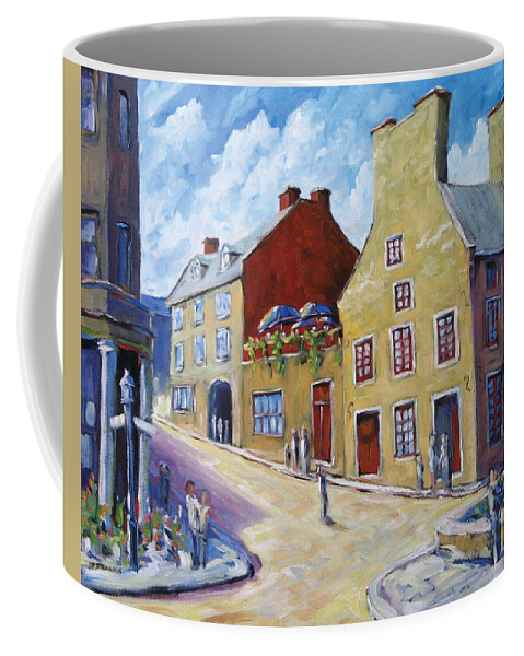 Rural Coffee Mug featuring the painting Calvet House Old Montreal by Richard T Pranke