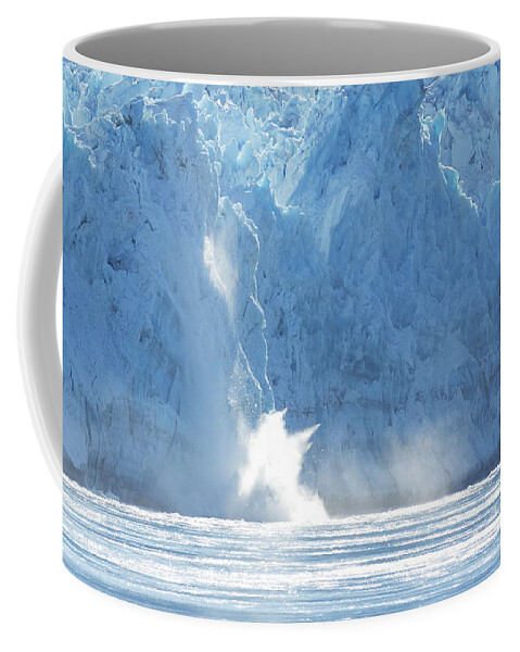 Darin Volpe Nature Coffee Mug featuring the photograph Calving - Hubbard Glacier, Wrangell-St. Elias National Park Alaska by Darin Volpe
