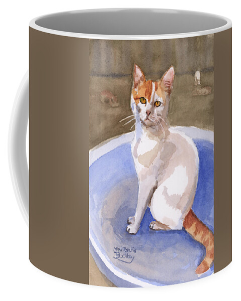  Coffee Mug featuring the painting Camillia by Mimi Boothby