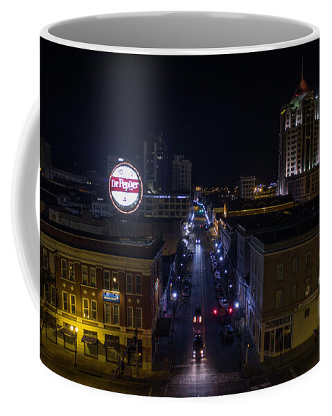 Campbell Coffee Mug featuring the photograph Campbell Ave Roanoke, VA by Star City SkyCams
