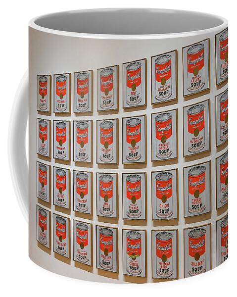 Museum Coffee Mug featuring the photograph Campbell soup by Warhol by Patricia Hofmeester