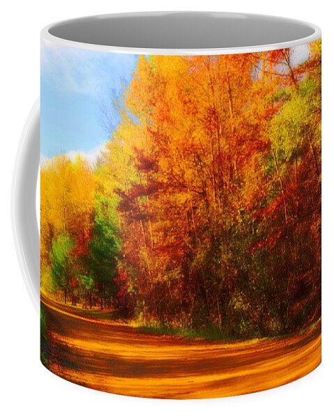 Fall Coffee Mug featuring the photograph Campfire Trail Fall by Daniel Thompson