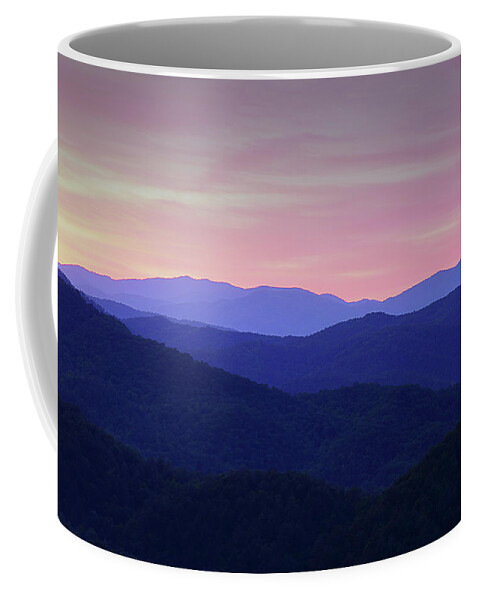 Smoky Mountains Coffee Mug featuring the photograph New Beginning by Mike Eingle
