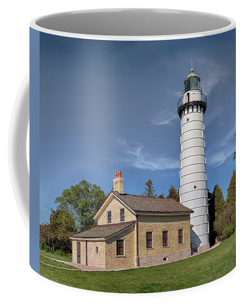 Lighthouses Coffee Mug featuring the photograph Cana Island Lighthouse by Susan Rissi Tregoning