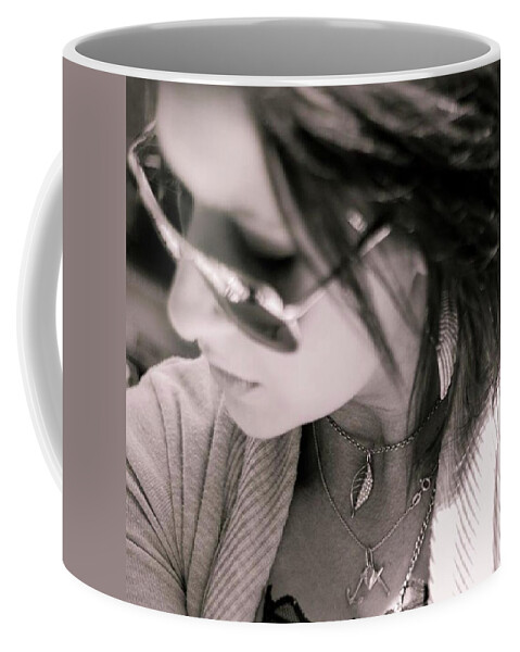 Loveya Coffee Mug featuring the photograph #candid #daughters #mother #woman by Jerry Renville