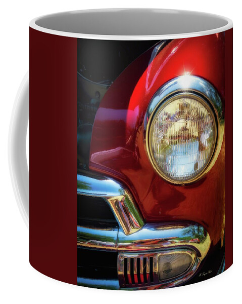 Classic Car Coffee Mug featuring the photograph Candy Apple And Chrome by Harriet Feagin