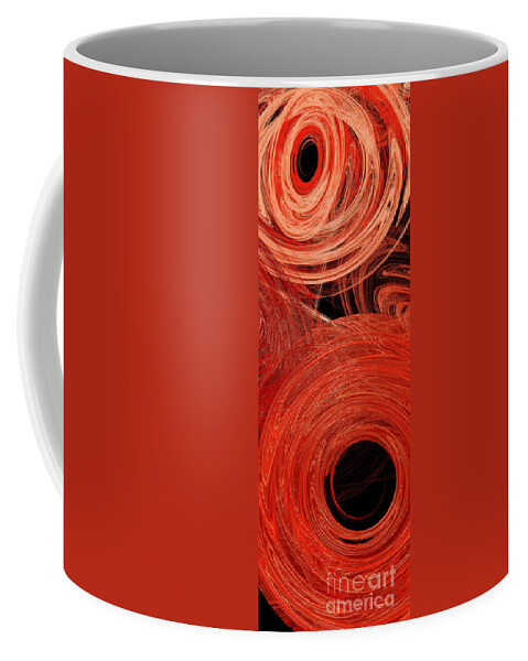 Andee Design Abstract Coffee Mug featuring the digital art Candy Chaos 2 Abstract by Andee Design