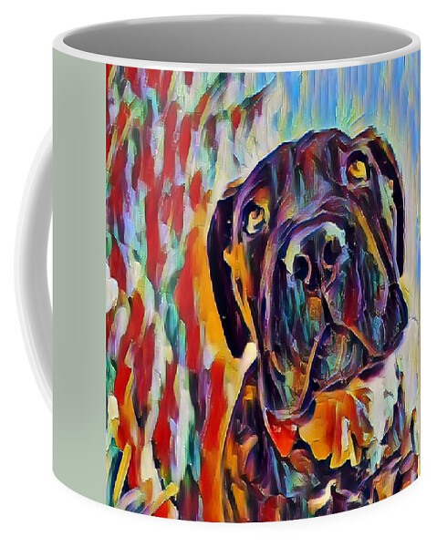 Cane Corso Coffee Mug featuring the digital art Cane Corso Puppy by Bonny Puckett