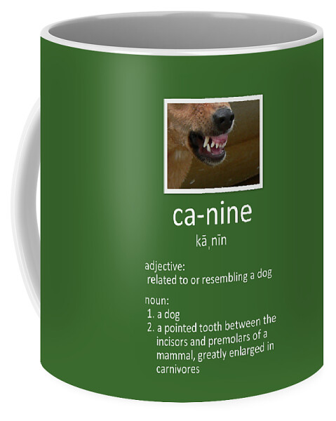 Canine Poster Coffee Mug featuring the photograph Canine Poster by Kathy K McClellan
