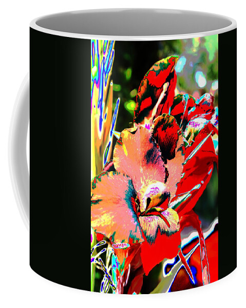 Floral Coffee Mug featuring the photograph Canna Abstract 7 by M Diane Bonaparte