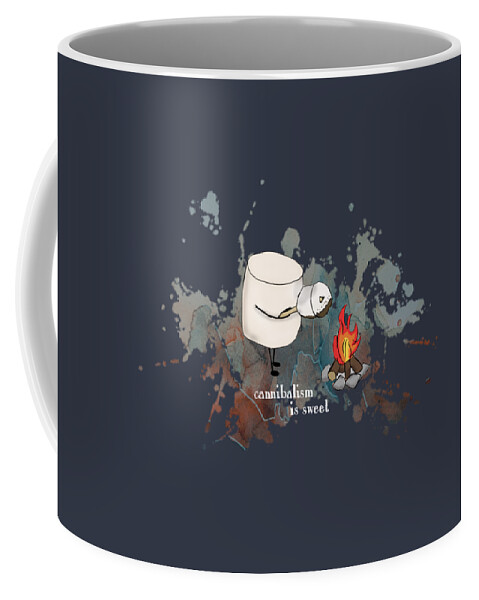 Toasted Coffee Mug featuring the photograph Cannibalism is Sweet Illustrated by Heather Applegate