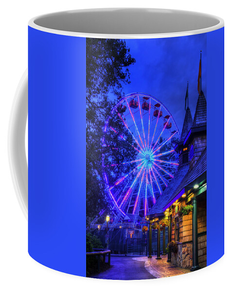 Ferris Wheel Coffee Mug featuring the photograph Canobie Lake Ferris Wheel - Amusement Park by Joann Vitali