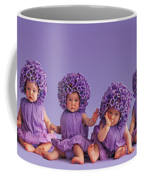 Purple Coffee Mug featuring the photograph Cantebury Bells by Anne Geddes