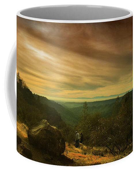 Hiking Coffee Mug featuring the photograph Canyon Trail at Sunset by Frank Wilson
