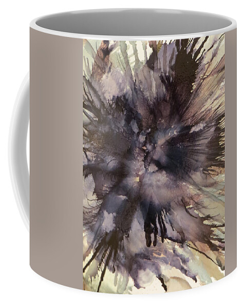 Abstract Coffee Mug featuring the painting Capable by Soraya Silvestri