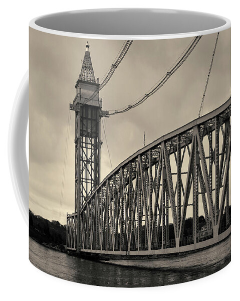 Cape Cod Coffee Mug featuring the photograph Cape Cod Railroad Bridge I Toned by David Gordon