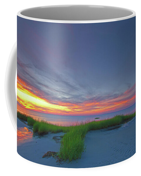 Sunset Coffee Mug featuring the photograph Cape Cod Skaket Beach by Juergen Roth