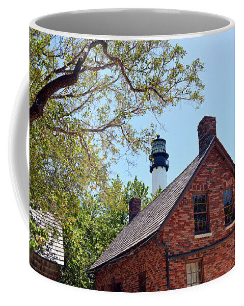 Delray Coffee Mug featuring the photograph Cape Florida Light Keepers House by Ken Figurski