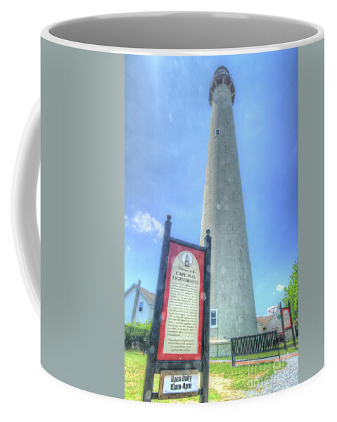 Jersey Shore Coffee Mug featuring the photograph Cape May Lighthouse by Geoff Crego