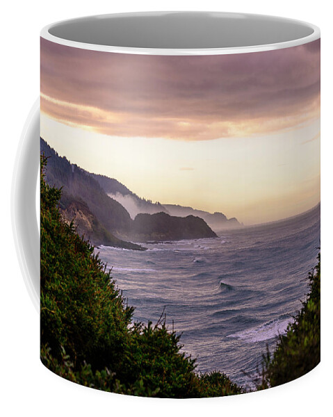  Coffee Mug featuring the photograph Cape Perpetua, Oregon coast by Bryan Xavier