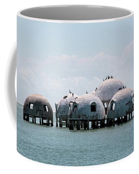 Florida Coffee Mug featuring the photograph Cape Romano - Domed Homes - Romano Ruins From the North by Ronald Reid