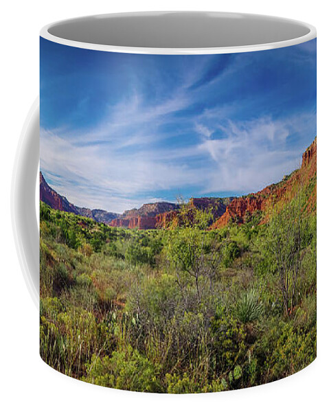 Panorama Coffee Mug featuring the photograph Caprock Canyon Panorama 2 by Adam Reinhart