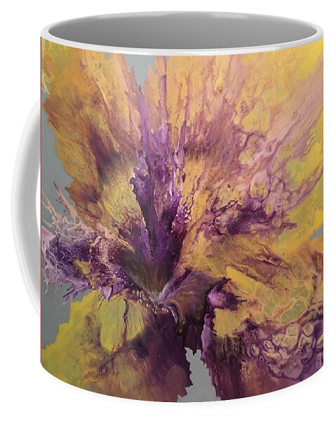 Abstract Coffee Mug featuring the painting Captivating by Soraya Silvestri
