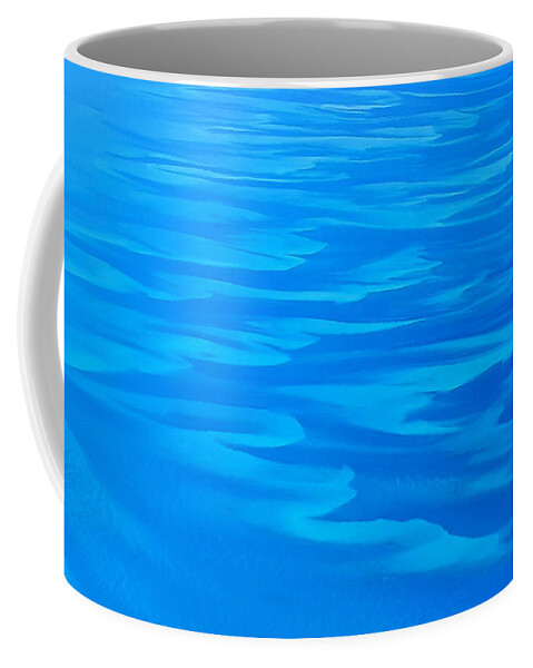 Caribbean Coffee Mug featuring the photograph Caribbean Ocean Abstract by Jetson Nguyen