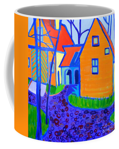 Landscape Coffee Mug featuring the painting Carlisle Barn Greenough Trust by Debra Bretton Robinson