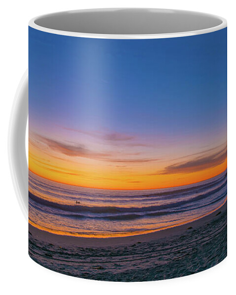 Carlsbad Coffee Mug featuring the photograph Carlsbad Jetty Sunset by Bruce Pritchett