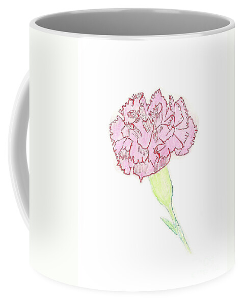 Carnation Coffee Mug featuring the painting Carnation by Donna L Munro